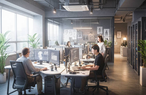 Studio work environment